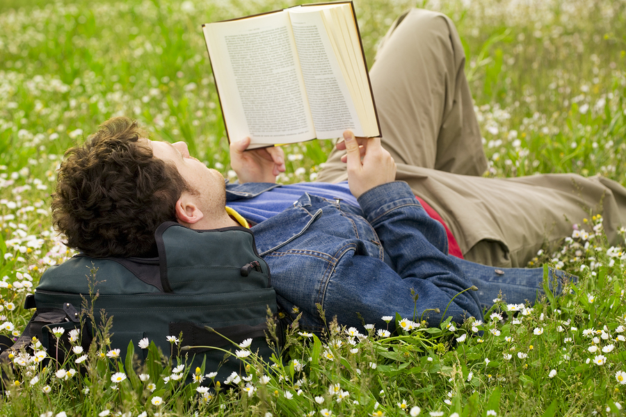 guy reading