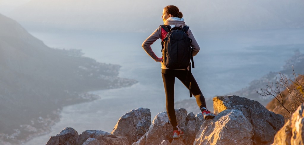 writer on clifftop considering her plan for writing success