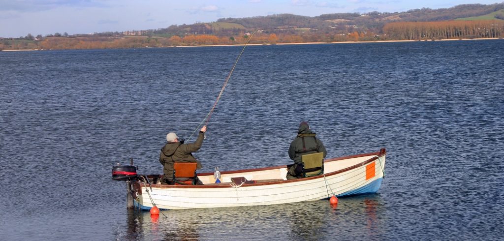 two men fishing