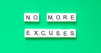 How to Stop Making Excuses: The Antidote to Failure no more excuses words in scrabble tiles